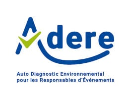 Logo de l'Adere - Auto Diagnostic Environnemental pour les Responsables d'Événements