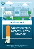 Fiche - Opération zéro mégots sur ton campus