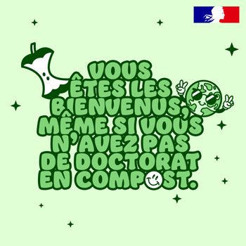 Vous êtes les bienvenus, même si vous n’avez pas de doctorat en compost.