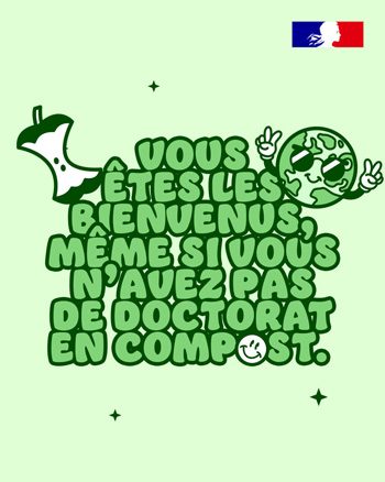 Vous êtes les bienvenus, même si vous n’avez pas de doctorat en compost.